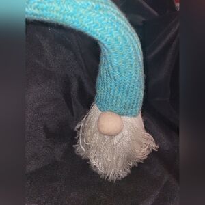 Blue Knit Gnome Decor